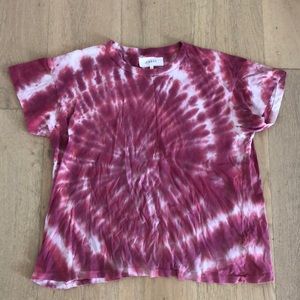 The Great Boxy Crew Tee Pink Tie Dye